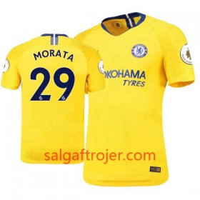 Chelsea Fodboldtrøjer Alvaro Morata 29 Udebanesæt 2018/19 Kort ærmer